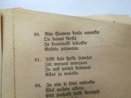 Kiitos Laulu Niistä suurista eduista, Wapaudesta ja Kansallisoikeuksista, joita Suomen kansa on wiime aikoina saawuttanut Suurlakon aikana 1905