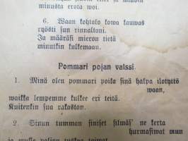 Neljä kaunista Laulua. Iloinen meripoika, Italian pojan valssi, Kulkijan valssi, Pommari pojan valssi -songs