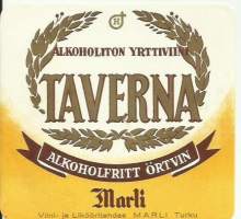 Taverna alkoholiton yrttiviini   /  viinietiketti, viinaetiketti