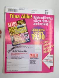 Alibi 2006 nr 2, Nuori murhamies Jani Lötjönen, Riihimäen kapinavangit, 13-vuotias hyväksikäytetty Miia, Petri Ropponen syyttömästi vankilassa, Puukolla 12 kertaa
