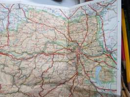Frohe Fart durch Österreich - Map of Austria / Carte d´Autriche - Creditanstalt-Bankverein -kartta / travel map