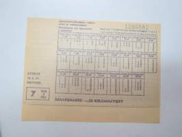 Veikkauskuponki - Vakioveikkaus - Stryktips 10.2.1971, nr 1096582 -pools coupon