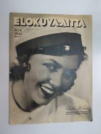 Elokuva-Aitta 1944 nr 6, Kansikuva Grethe Holmer, Leif Wager kotioloissaan, Gösta Ekman, Ansa Ikonen, Tauno Palo, Kotoa ja kaukaa -palsta ym. -movie magazine