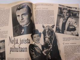 Elokuva-Aitta 1944 nr 6, Kansikuva Grethe Holmer, Leif Wager kotioloissaan, Gösta Ekman, Ansa Ikonen, Tauno Palo, Kotoa ja kaukaa -palsta ym. -movie magazine