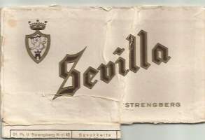Sevilla -  tupakkaetiketti  valm 1949-65