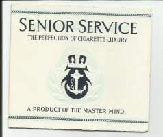 Senior Service - tupakkaetiketti - James Bond poltti Senior Serviceä