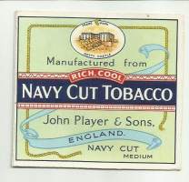 Navy Cut Tobacco  - tupakkaetiketti