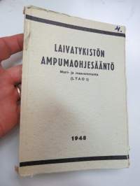 Laivatykistön ampumaohjesääntö - Meri- ja maa-ammunta (LTAO I) 1948 -Finnish Navy gun action manual