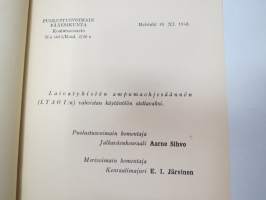 Laivatykistön ampumaohjesääntö - Meri- ja maa-ammunta (LTAO I) 1948 -Finnish Navy gun action manual