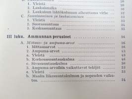 Laivatykistön ampumaohjesääntö - Meri- ja maa-ammunta (LTAO I) 1948 -Finnish Navy gun action manual