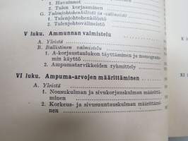 Laivatykistön ampumaohjesääntö - Meri- ja maa-ammunta (LTAO I) 1948 -Finnish Navy gun action manual