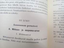 Laivatykistön ampumaohjesääntö - Meri- ja maa-ammunta (LTAO I) 1948 -Finnish Navy gun action manual