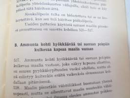 Laivatykistön ampumaohjesääntö - Meri- ja maa-ammunta (LTAO I) 1948 -Finnish Navy gun action manual