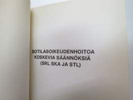 Sotilasoikeudenhoitoa koskevia säädöksiä (SRL, SKA ja STL) -Finnish military manual regarding special laws