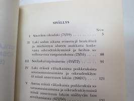 Sotilasoikeudenhoitoa koskevia säädöksiä (SRL, SKA ja STL) -Finnish military manual regarding special laws