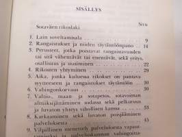 Sotilasoikeudenhoitoa koskevia säädöksiä (SRL, SKA ja STL) -Finnish military manual regarding special laws