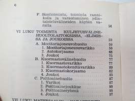 Kuljetusvälinehuolto-ohjesääntö (Kväl HO) -Finnish army transport device service manual