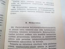 Kuljetusvälinehuolto-ohjesääntö (Kväl HO) -Finnish army transport device service manual