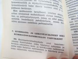 Kuljetusvälinehuolto-ohjesääntö (Kväl HO) -Finnish army transport device service manual