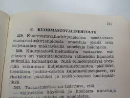 Kuljetusvälinehuolto-ohjesääntö (Kväl HO) -Finnish army transport device service manual