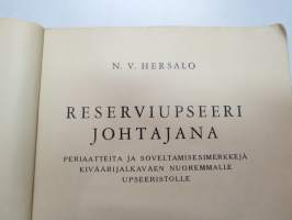 Reserviupseeri johtajana -Finnish army reserve officer as a leader