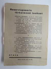 Reserviupseeri johtajana -Finnish army reserve officer as a leader