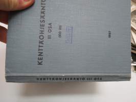 Kenttäohjesääntö (KO III) 1957 -finnish army field manual