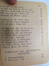 Soldatens psalmbok 1920 -Finnish army hymnbook for soldiers, in swedish