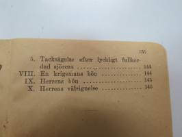Soldatens psalmbok 1920 -Finnish army hymnbook for soldiers, in swedish