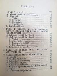 Liikenne- ja kuljetusohjesääntö  I osa (LKO I) - Tieliikenne ja -kuljetukset 1959 -Finnish army transport manual, road transports