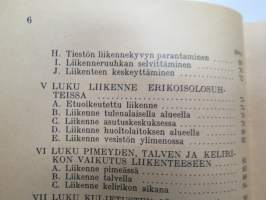 Liikenne- ja kuljetusohjesääntö  I osa (LKO I) - Tieliikenne ja -kuljetukset 1959 -Finnish army transport manual, road transports