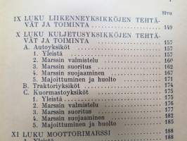 Liikenne- ja kuljetusohjesääntö  I osa (LKO I) - Tieliikenne ja -kuljetukset 1959 -Finnish army transport manual, road transports