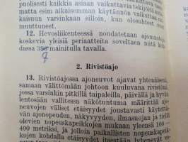 Liikenne- ja kuljetusohjesääntö  I osa (LKO I) - Tieliikenne ja -kuljetukset 1959 -Finnish army transport manual, road transports