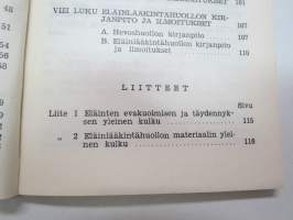 Eläinlääkintähuolto-ohjesääntö (EllääkHO) 1960 -Finnish army manual, animal care