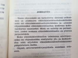 Eläinlääkintähuolto-ohjesääntö (EllääkHO) 1960 -Finnish army manual, animal care