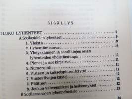 Lyhenteet ja taktilliset merkit (LTM) 1977 -Finnish army tactical sign &amp; letter shortenings guide