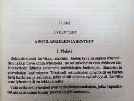 Lyhenteet ja taktilliset merkit (LTM) 1977 -Finnish army tactical sign &amp; letter shortenings guide