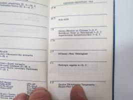 Urheilukalenteri 1964-65 Almanakka / kalenteri -calendar