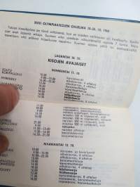 Urheilukalenteri 1964-65 Almanakka / kalenteri -calendar