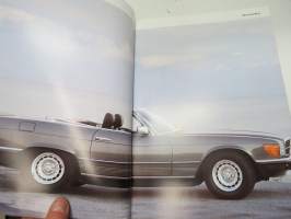 Mercedes-Benz 280 SL, 380 SL, 500 SL 1985 -myyntiesite / brochure