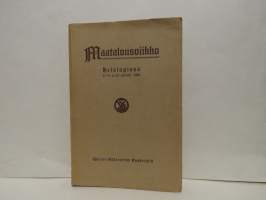 Maatalousviikko Helsingissä 8-14 p:nä jouluk.1920