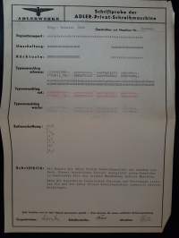 Adler Universal, ihre sachgemässe bedienung und pflege + Adler gabriele esite
