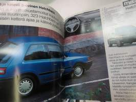 Mazda 323 Sedan 4-ov., Hatchback 3-ov., Farmari 5-ov. 1992 -myyntiesite / brochure