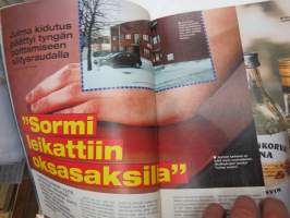 Alibi 2003 nr 3, Hyrylän pankkiryöstö - lemmenpari lusimassa - Mika Tynkkinen &amp; Kati Ojala, Tarton uusi vankila, Merikarvian huumekohu, Vasikan sormenleikkuu Kaarina