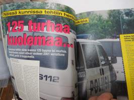 Alibi 2003 nr 3, Hyrylän pankkiryöstö - lemmenpari lusimassa - Mika Tynkkinen &amp; Kati Ojala, Tarton uusi vankila, Merikarvian huumekohu, Vasikan sormenleikkuu Kaarina