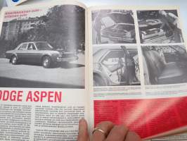 Autokuvalehti mr motor 1976 nr 4, mm. Dodge Aspen, Volvo 343 DL, Lokari-Laine, Aris holkkinasta, Do you speak english huoltoasemat?, Mitsubishi valloittaa Suomea...