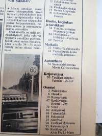 Tuulilasi 1975 nr 7, sis. mm. seur. artikkelit / kuvat / mainokset; Kansikuva Citroën CX 2000 &amp; Fiat 131 Mirafiori (koeajot), Huoltamotesti Helsinki - Vaalimaa,