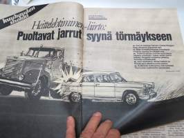 Tuulilasi 1975 nr 7, sis. mm. seur. artikkelit / kuvat / mainokset; Kansikuva Citroën CX 2000 &amp; Fiat 131 Mirafiori (koeajot), Huoltamotesti Helsinki - Vaalimaa,