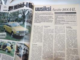 Tuulilasi 1975 nr 7, sis. mm. seur. artikkelit / kuvat / mainokset; Kansikuva Citroën CX 2000 &amp; Fiat 131 Mirafiori (koeajot), Huoltamotesti Helsinki - Vaalimaa,