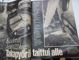 Tuulilasi 1975 nr 7, sis. mm. seur. artikkelit / kuvat / mainokset; Kansikuva Citroën CX 2000 &amp; Fiat 131 Mirafiori (koeajot), Huoltamotesti Helsinki - Vaalimaa,